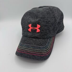 Under Armour Hat Girls/Boys Gray Polyester Stretch Sports Colorful Baseball Cap